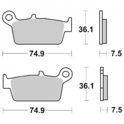 PASTIGLIE FRENO SBS 116 HF...