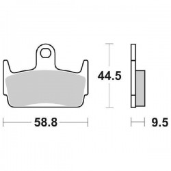 PASTIGLIE FRENO SBS 129 HF...