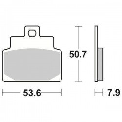 PASTIGLIE FRENO SBS 153 HF...