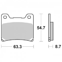 PASTIGLIE FRENO SBS 555 HF...