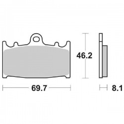 PASTIGLIE FRENO SBS 631 HF...