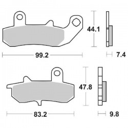 PASTIGLIE FRENO SBS 635 HF...