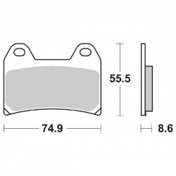 PASTIGLIE FRENO SBS 706 HF...