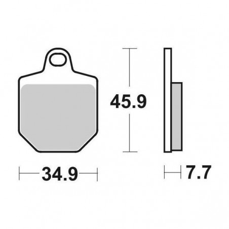 SET 4 PASTIGLIE FRENO RACING SBS 843 RSI (SINTERIZZATA)SET. 4P. PAST. ANT. RSI KTM SMR 07