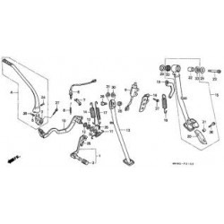 HONDA  PEDALE FRENONX650...