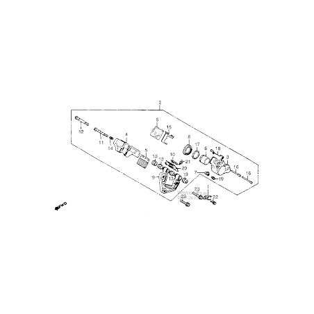 HONDA 45105425003   PASTIGLIA FRENOCB250N 1980 (A) AUSTRALIACB250N 1980 (A) ENGLANDCB250N 1980 (A) EUROPEAN DIRECT SALESCB250N 