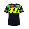 T-SHIRT VR46 Stripes 46 T-shirt  MAN BLACK TAGLIA  M  MAN BLACK M