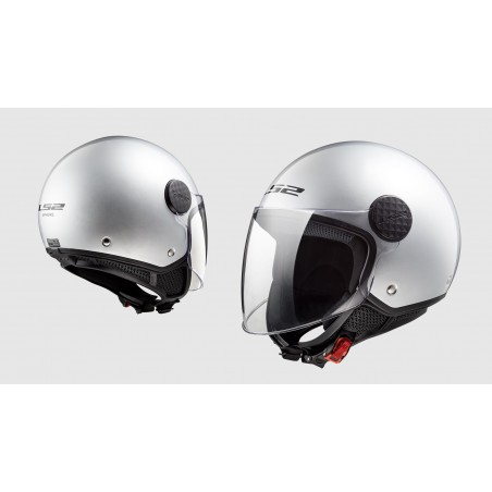 CASCO OPEN FACE - OF558LS2 OF558 SPHERE GLOSS SILVER LCod. 305581004LTAGLIA L