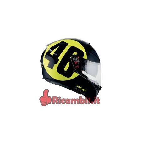 AGV CASCO 210301A0EY 013 009 K-3 SV AGV E2205 TOP PLK TAGLIA ML  BOLLO 46  BLACK/YELLOW210301A0EY 013 009